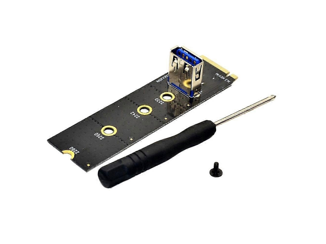 Adaptador Lurelia M.2 Slot para PCI E X16, Placa Riser PCIe NGFF, Cabo de Extensão VGA NVMe para Mineração