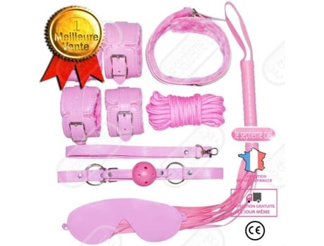 Lsc® Fantasia Erótica 7 Peças Em Couro Espesso Brinquedos Para Adultos Agrupados E Contidos Produtos Sexuais Alternativos Para Ad