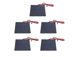 Painel Solar Portátil Laxiscreed Com Cabos De 30cm, Resina Epóxi, Ideal Para Projetos Solares Domésticos