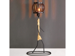 Porta velas de Ferro Forjado LAXISCREED para Decoração B