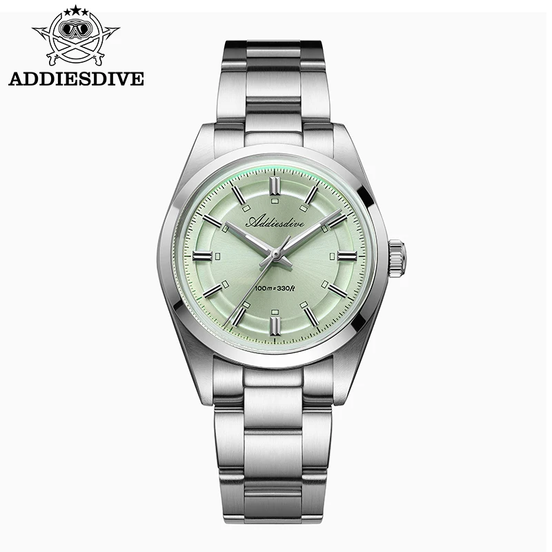 (verde) Relógio Feminino De Luxo De 36 Mm, Luminoso, Resistente À Água Até 10 Bar.