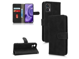 Capa De Celular Motorola Edge 30 Lite / 30 Neo Com Fecho Magnético Em Couro Sintético E Toque Suave.