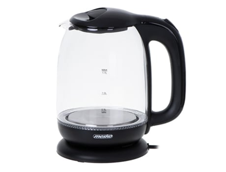 Chaleira de Vidro MESKO Ms1302B 1 7L Preto