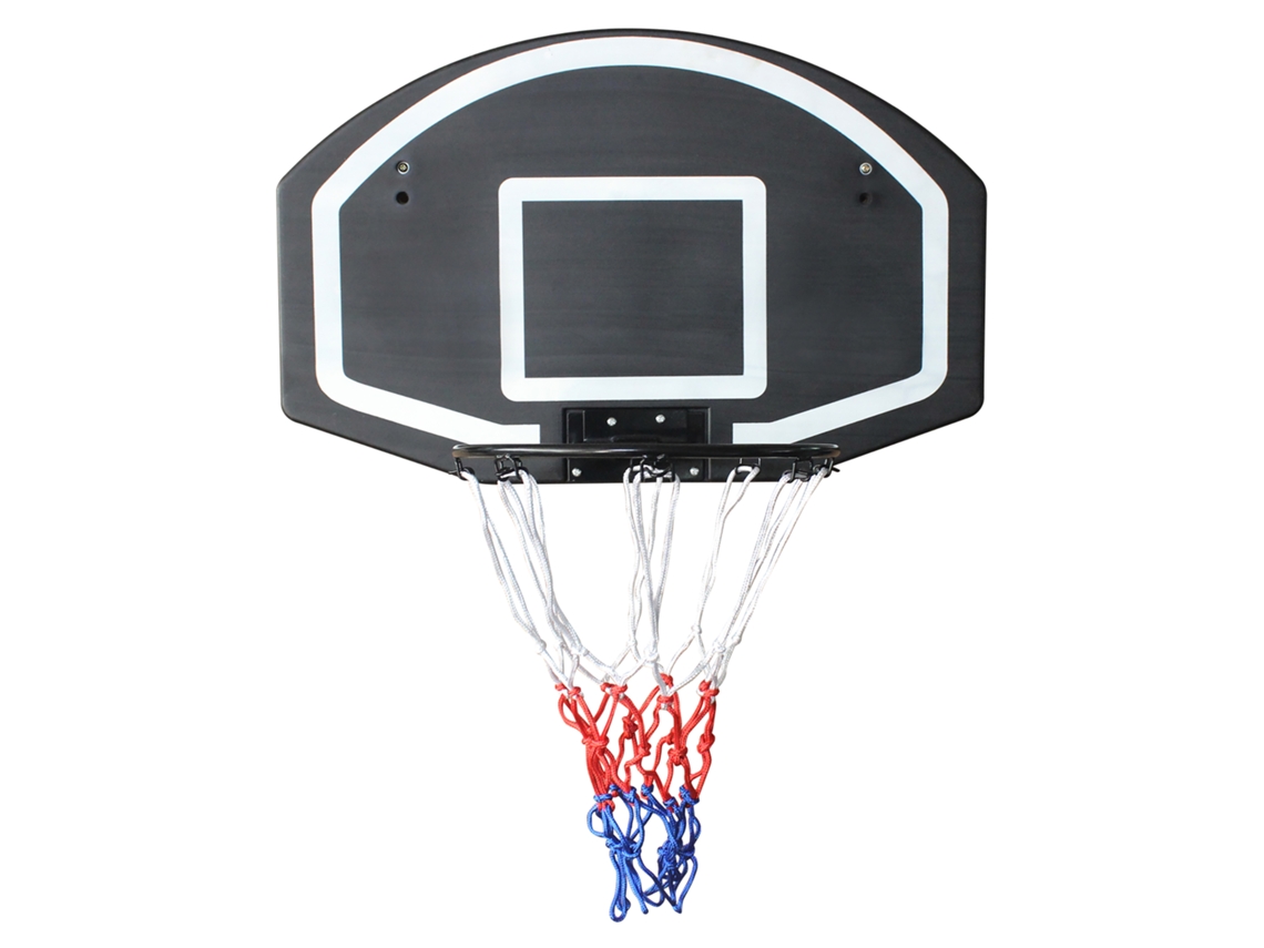 MYMHRU Wall Basque Hoop com Banqueta e Aro, 72,39 cm x 45,72 cm, Banqueta para Exterior da Estilhaços, Uso Interno/Externo, Preto