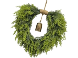 Guirlanda De Sinos Em Forma De Coração, Decoração Natalina, Guirlanda Festiva, Feita De Plástico Resistente