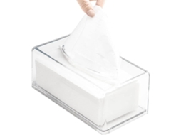 Caixa De Lenços De Papel Quadrada Em Acrílico Transparente, Com Tampa Retangular, Porta-lenços Para Banheiro.