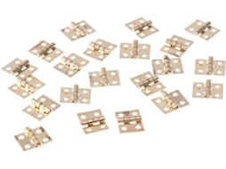 Conjunto De 50 Dobradiças Latão 8x 10mm Para Portas Mini Caixas Artesanato, Armários Pequenos E Caixas Decorativas