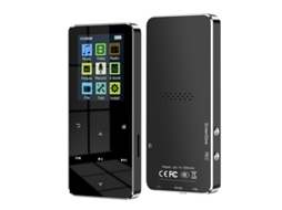MP3 YIZHOOD S308 (16G) Bluetooth 2.0Inch Metal HiFi Support Card alto-falante embutido preto