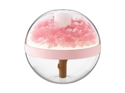 Umidificador Flores Preservadas Difusor Aromas Luz Noturna BRILVIBERA