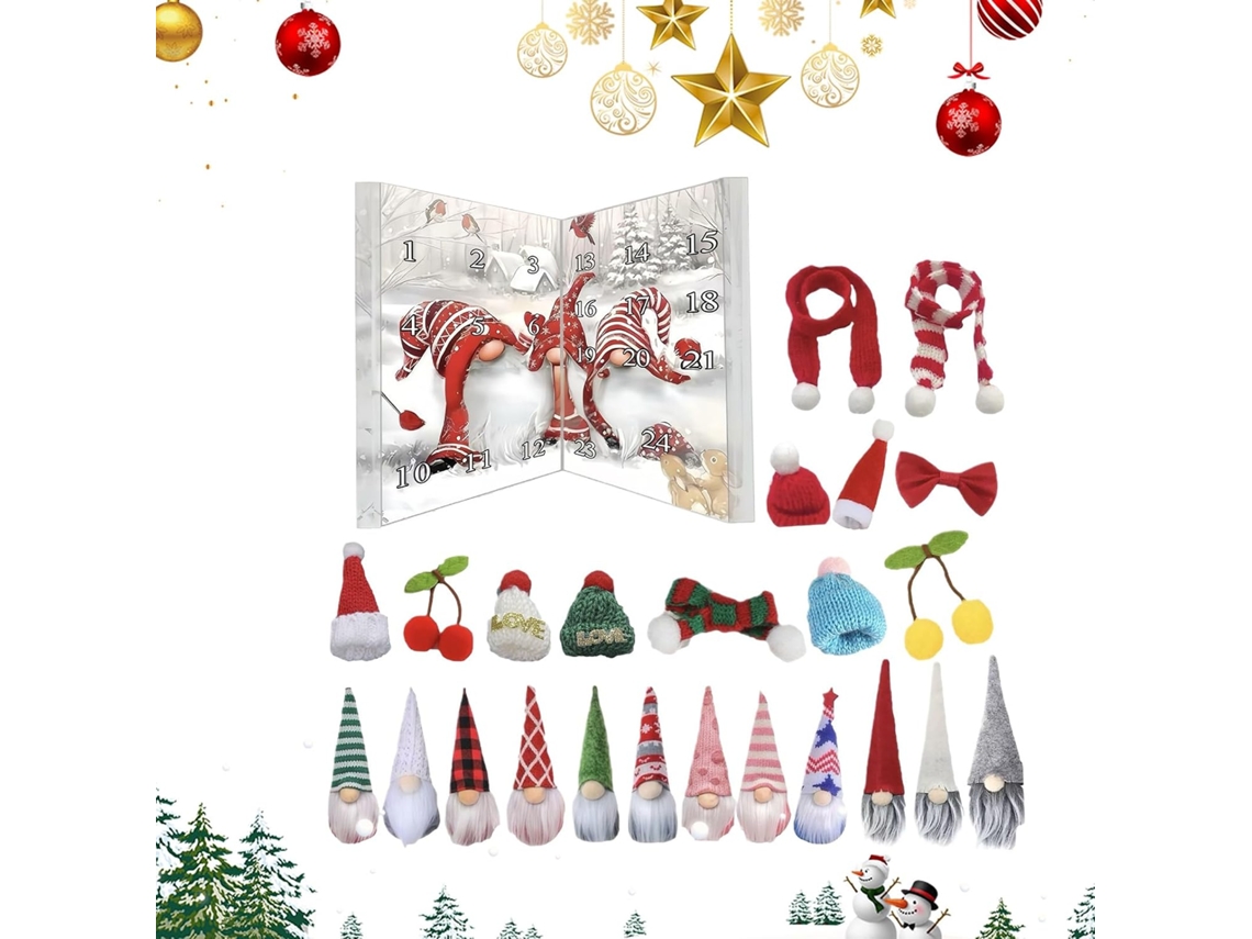 Calendário Do Advento Com Elfos De Natal: Decorações Festivas Para Crianças E Adultos |