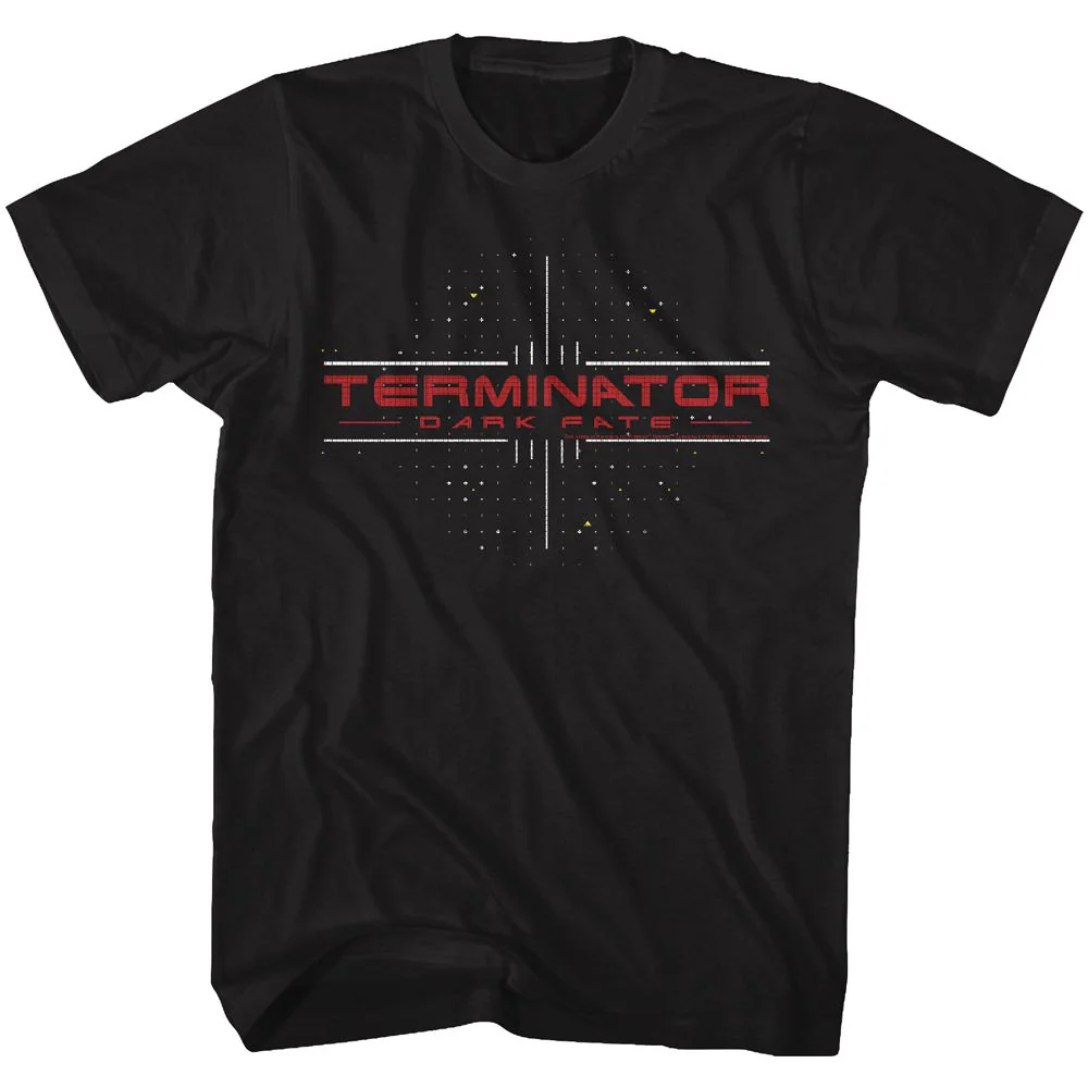 Unisex Adult T-shirt Rockinstone Terminator Dark Fate Dark Fate Black Sizem