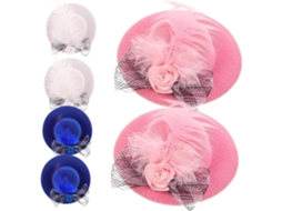 Conjunto De 18 Chapéus De Feltro Para Galinhas, Galos E Bonecas.