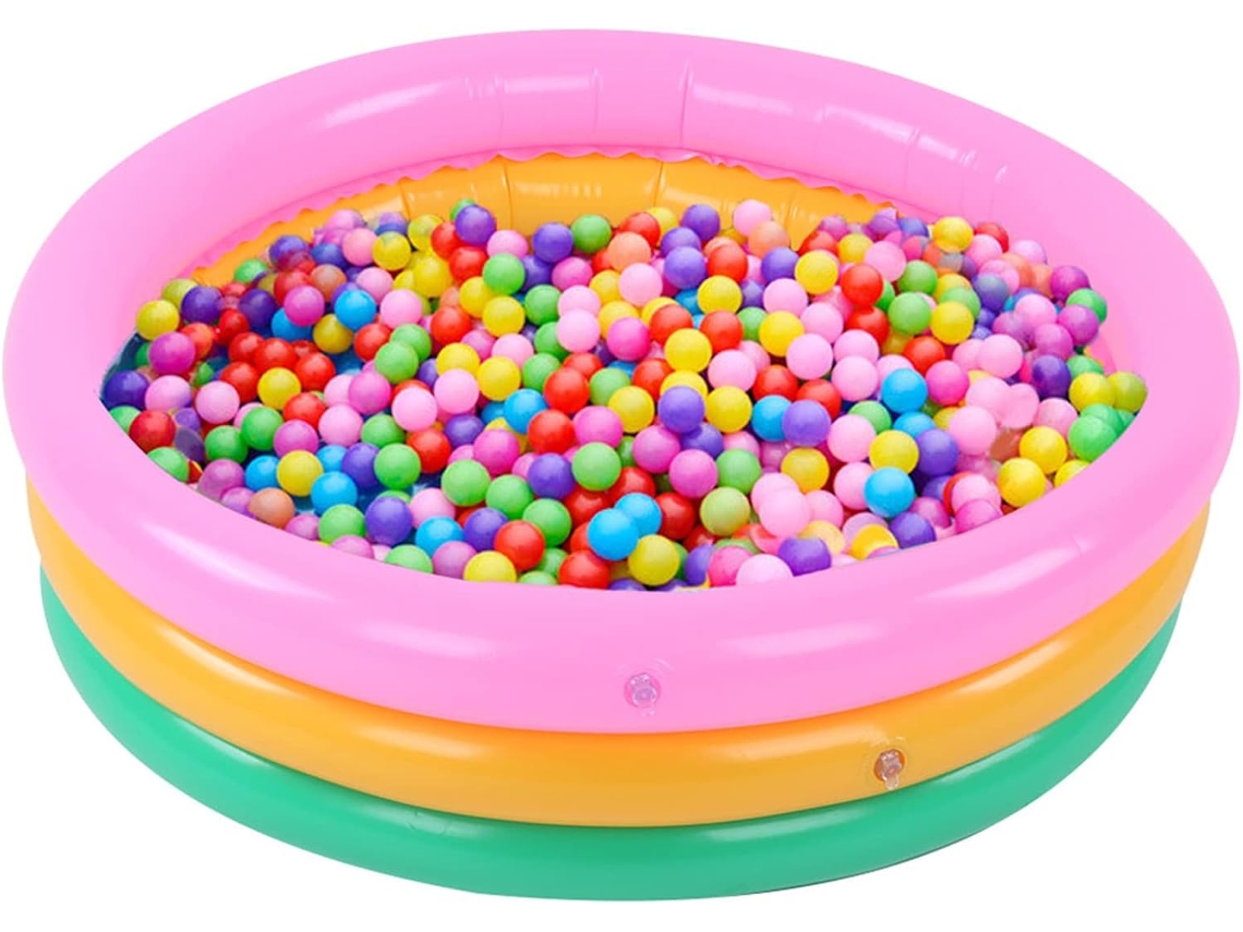 Piscina Inflável Macia para Crianças, Piscina Redonda e Colorida Bebês Crianças Pequenas Adoráveis CHABERLU