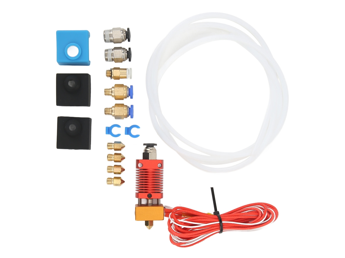 Kit De Boquilla Caliente Montado Para Ender 3 Con Conexiones Neumáticas Termistor Elemento Calefactor Boquilla Mk8