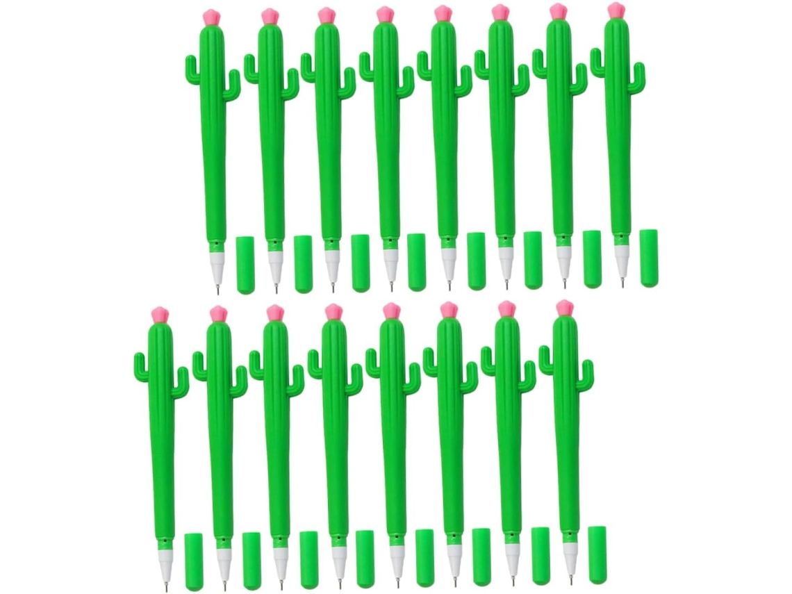 Doitool Conjunto De 25 Canetas Em Gel Formato Cacto, Rollerball