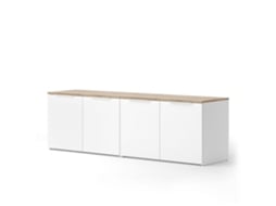 Móvel De Parede Wido 2 Peças Branco/sonoma Vicco