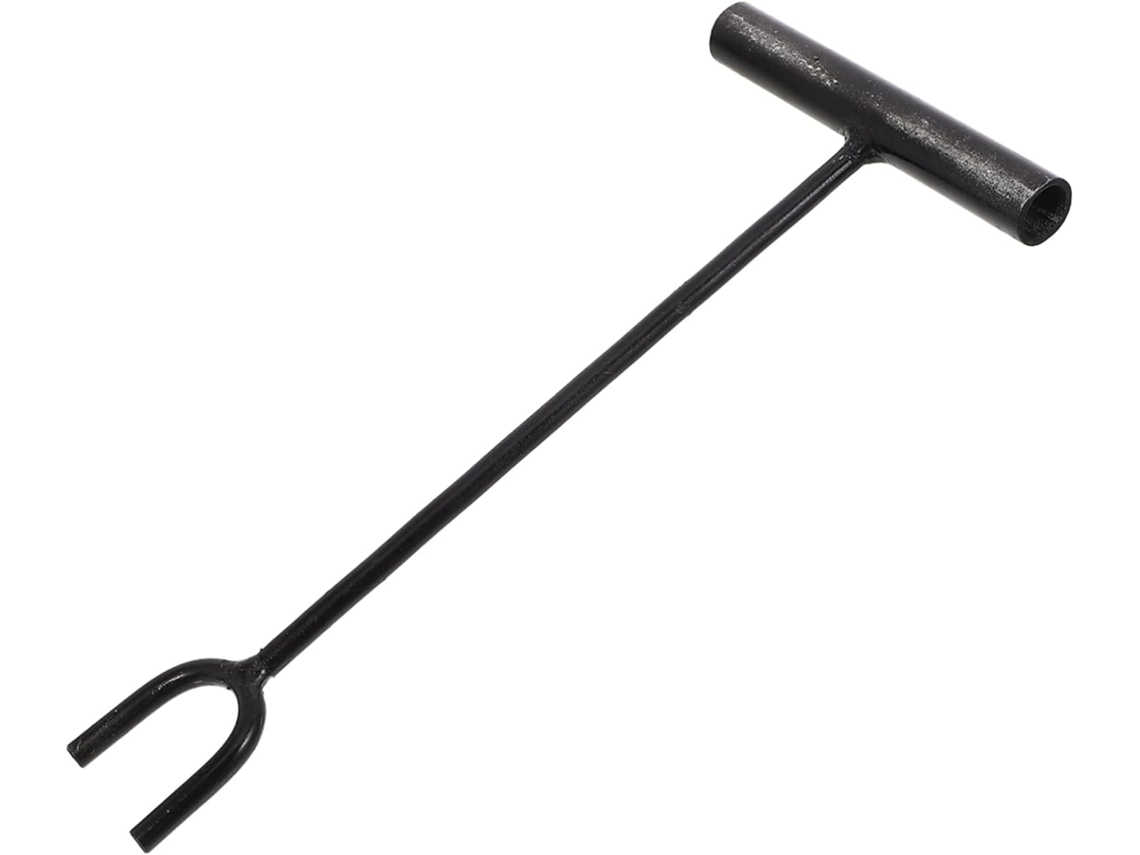 Chave Multifuncional para Válvula de Água, Haste Longa de 30 Cm, Ferro Robusto, Garfo em Forma de U para Medidor. SFUSHOS