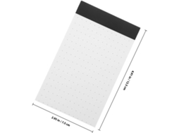 Lote De 5 Blocos-notas Em Pontos A7 Em Papel Branco Autocollant Para Prêmio De Notas Fluido