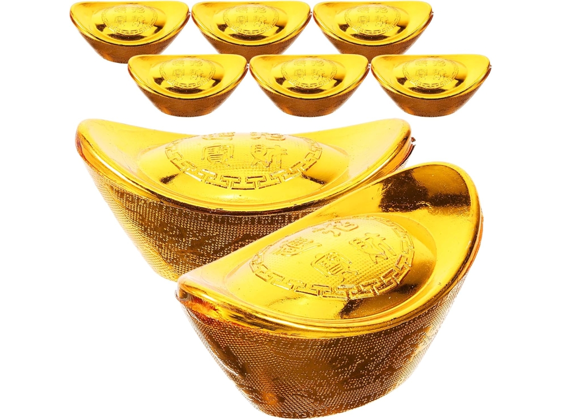Conjunto de 12 Caixas Plástico Douradas para Doces, com Design Criativo e Embalagem Prática CHABERLU