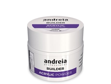 Andreia Pó De Acrílico Para Construção De Unhas Transparente 200g Andreia Professional