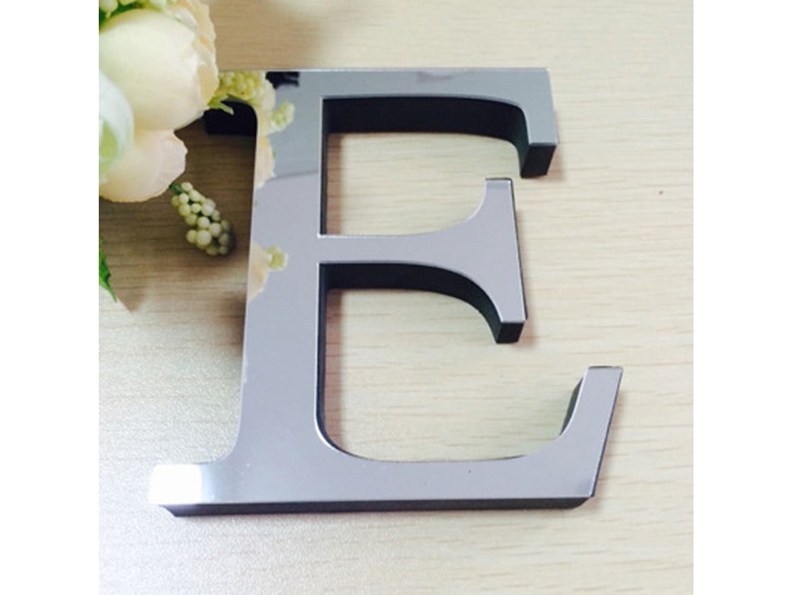 26 adesivos de parede em acrílico com efeito espelhado 3D