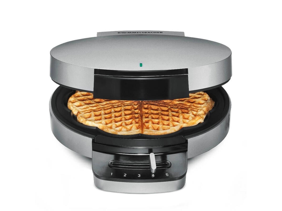 Máquina de Waffles Rommelsbacher Wa 750 Waffle Maker 5 Wafers Silver