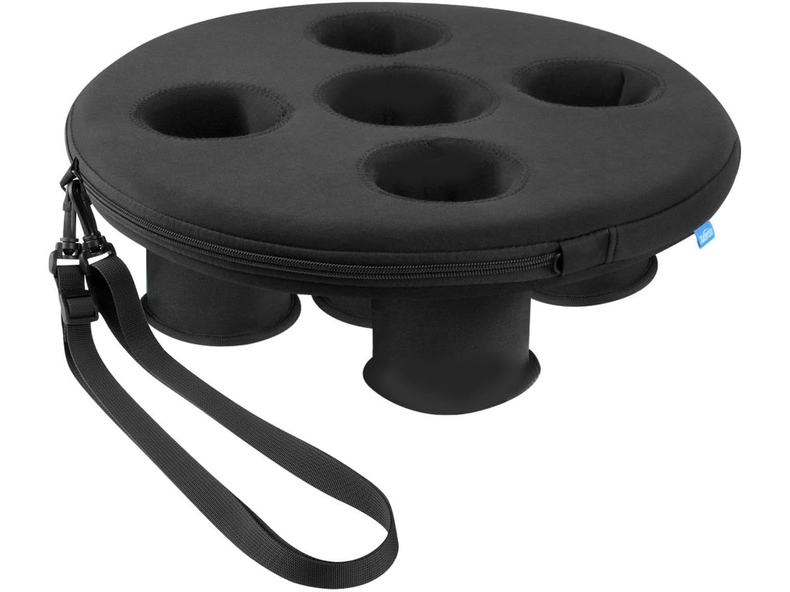 Porta Copos Flutuante, Bandeja Para Bebidas Na Piscina Com 5 Furos, Bandeja Flutuante, Grande Capaci Vayotoy