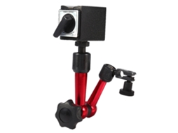 Base Magnética Ajustável Para Indicador Dial Nível Digital Ferramenta Suporte Vermelho