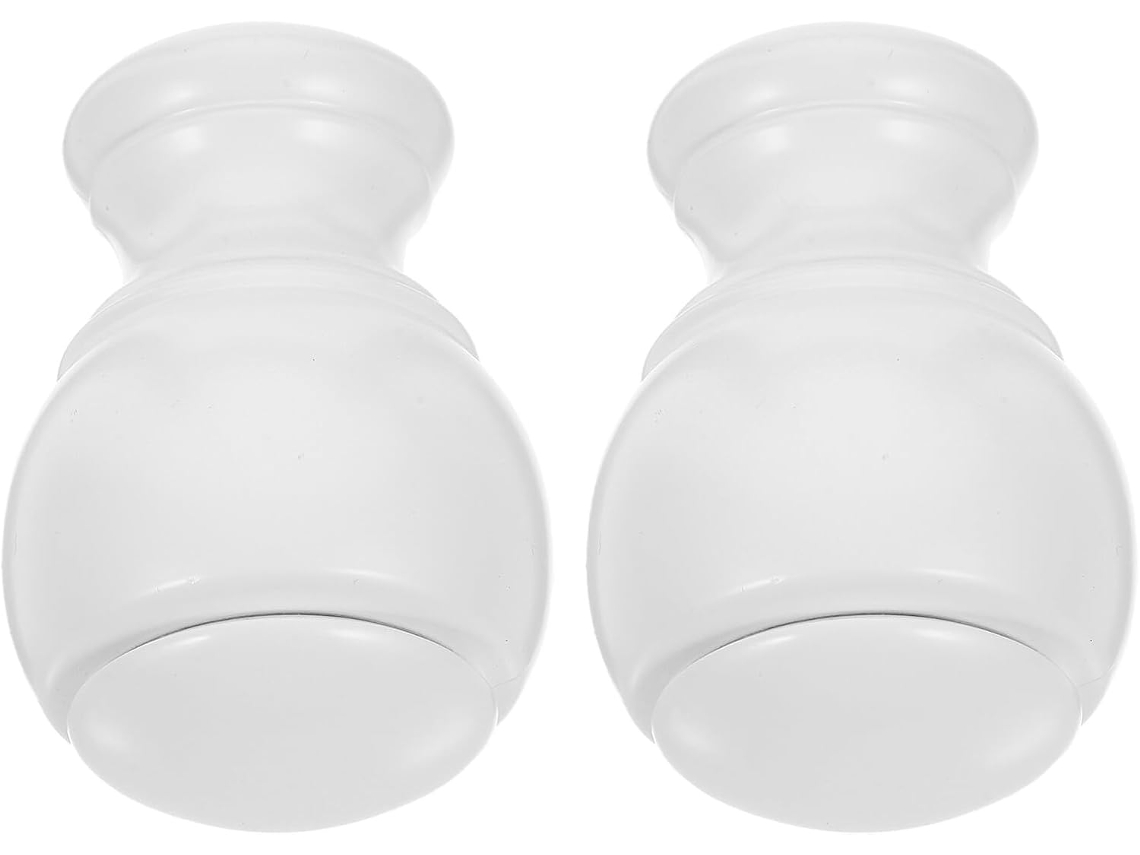 Conjunto De 2 Ponteiras Decorativas Para Varão De Cortina, Acessórios Resistentes Para Varões Romano Gokoco
