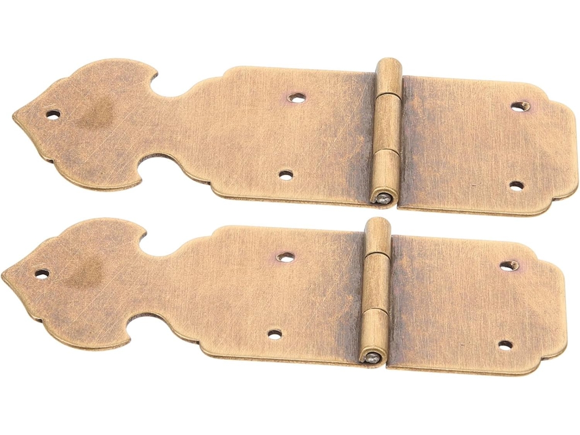 De Latão Antigo Para Armário, 2 Peças, Vintage, Caixa Joias, Móveis