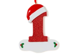 Decoração de Natal Personalizada com o Nome I Letter da LAXISCREED