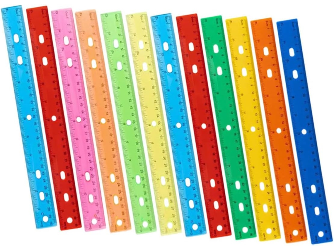 Jojofuny Conjunto De 12 Fitas Métricas De Plástico Coloridas Para