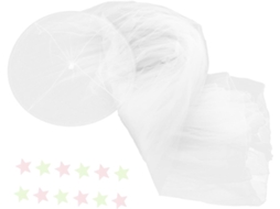 Mosquiteiro Dobrável Yardenfun Para Cama, Com Estampa De Estrelas Brilhantes, Cortina Decorativa Para Casa