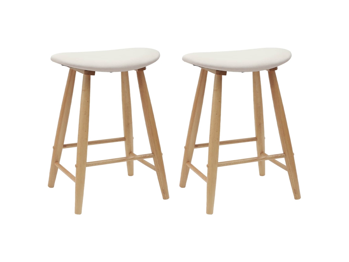 Vidaxl Cadeiras De Jantar 2 Pcs Natural 46 X 37 X 63 Cm