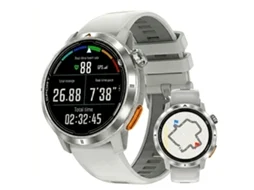 Smartwatch Dtg9 Com Tela Amoled De 132 Resistente À Água Até 3 Atm E Com Chamada Bluetooth Prateado