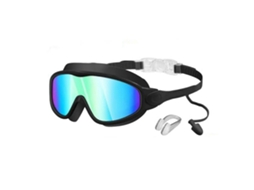 Óculos De Natação Infantis Com Clipe Nasal E Protetores Auriculares, Proteção Uv Antiembaçante, Lentes Resistentes A Estilhaços.