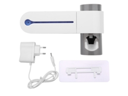 Suporte de Escova de Dentes com Dispenser Automático de Pasta e Limpeza Uv Multifuncional