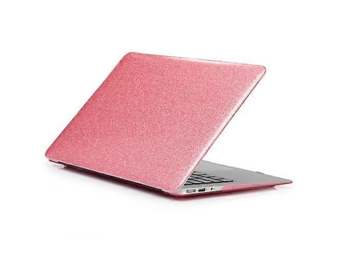 Capa De Couro Sintético Com Glitter Para Laptop Macbook Pro 13,3 Polegadas A1278 (rosa) Aquaforge (2009 2012)