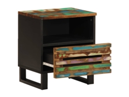 Maison Exclusive - Mesa De Cabeceira 40x34x46 Cm Madeira Recuperada Maciça