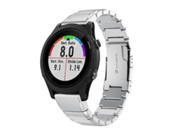 Pulseira De Relógio Garmin Forerunner 935 Aço Inoxidável 22 Mm Com Design Casco Tartaruga, Prata.