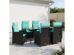 Vidaxl Conjunto De Mesa De Sofá 7 Unid.