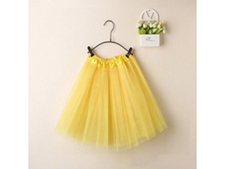 Falda Tutu Para Mujer De Tela Plisada De Alta Calidad, Corta Para Baile Y Ocasiones Diarias Talla Única Amarillo