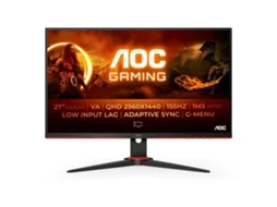 Monitor AOC Gaming Q27G2E/BK (Preto/Vermelho - VA - 27" - Quad HD - Tomada EU - 1 ms)