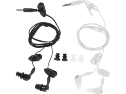De 2 Fones À Prova Para Com Fio 3,5 Mm, Banho E Nas Cores Branco Preto