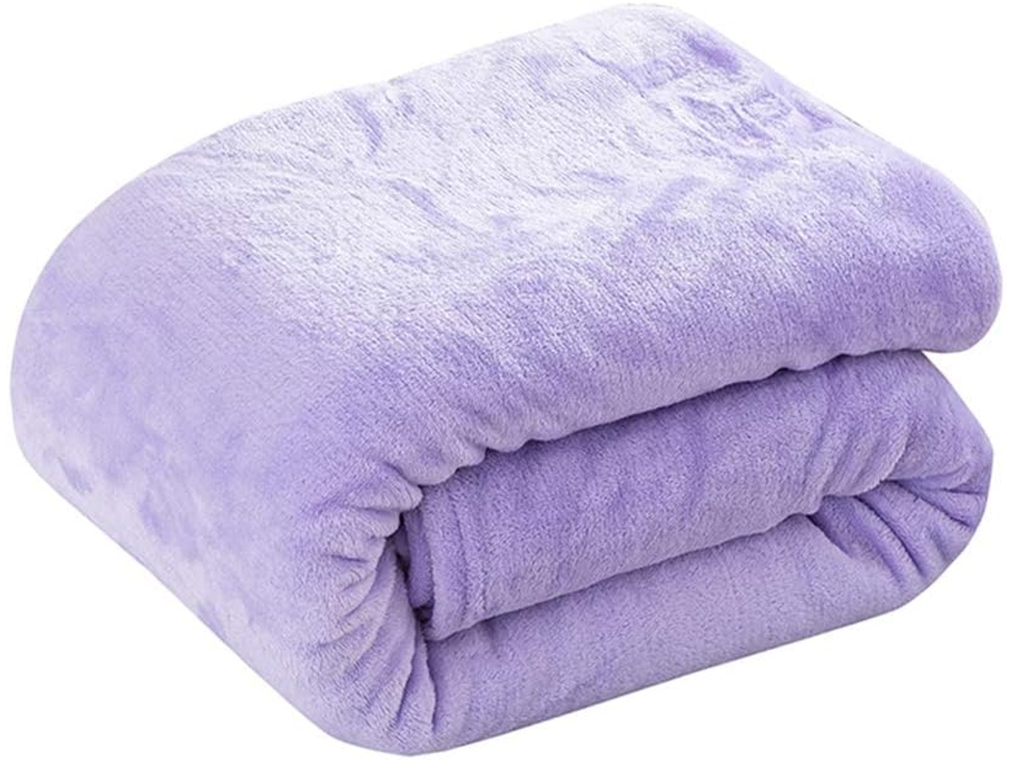 Manta de Flanela Lisa e Macia Fansu em Cor Sólida Microfibra Felpuda Ideal para Cama Sofá Poltrona Todas as Es
