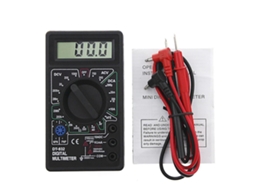 Multímetro Digital Profissional Dt832 Lcd Para Voltímetro Ca Cc E Amperímetro, Testador De Ohms Slowmoose (preto)