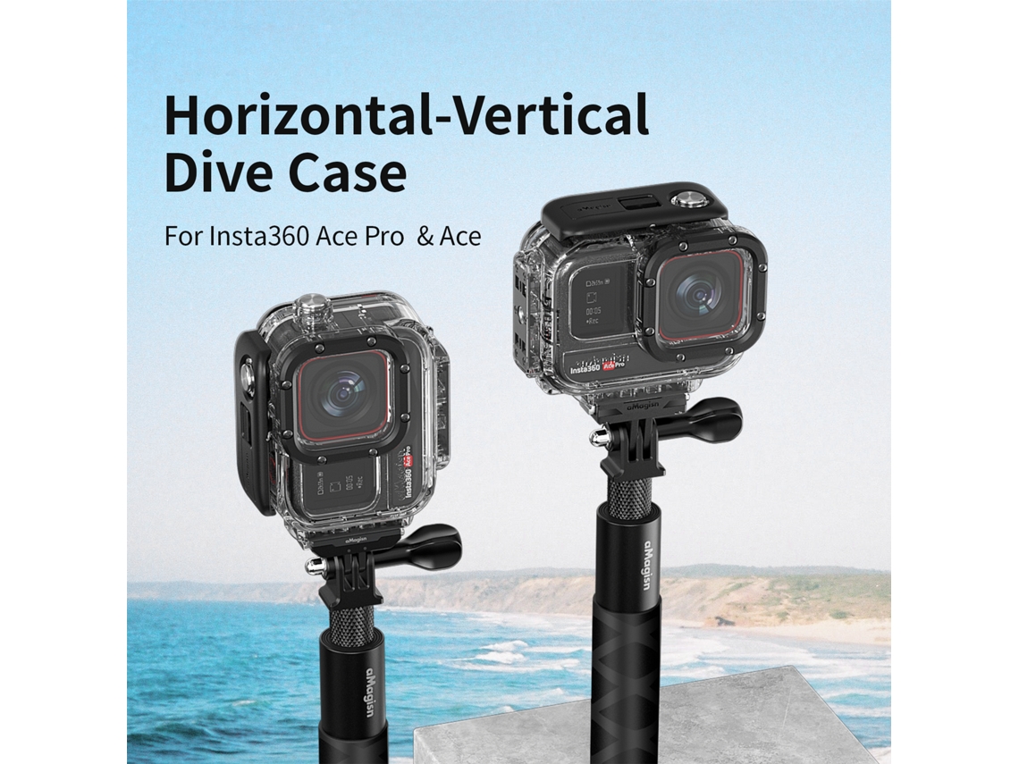 Caixa estanque para Insta360 Ace E Ace Pro: Caixa protetora subaquática e estojo Mergulho