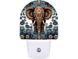 Luminária Noturna Com Design De Elefante, Luz Noturna Led Com Sensor De, Luz Noturna Branca Quente E Suave Banheiro