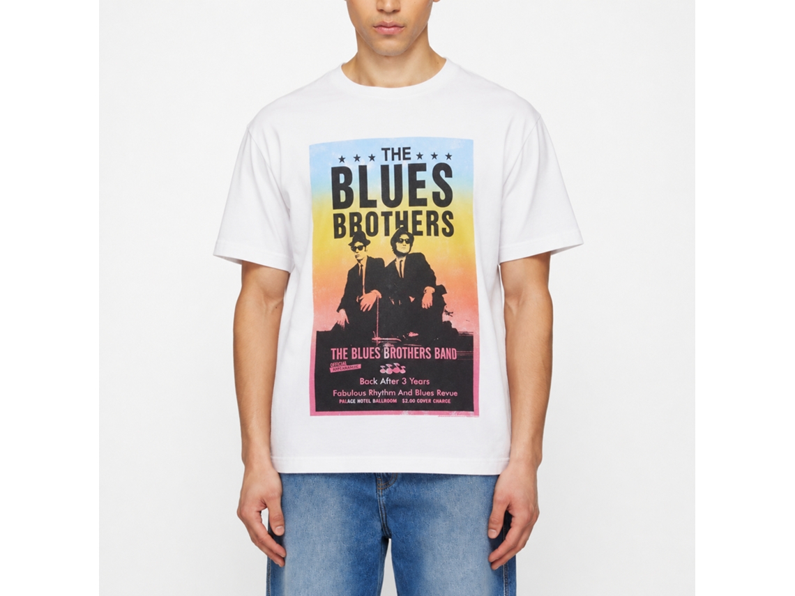 The Blues Brothers Poster T-shirt White Classic Unisex Adults Size:xxl