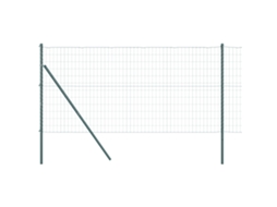 Conjunto 1 Cerca Externa Vidaxl Verde Aço (25 X 1,2 M)